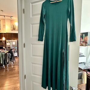 Forest Green Long Sleeve Maxi Dress - Never Worn!